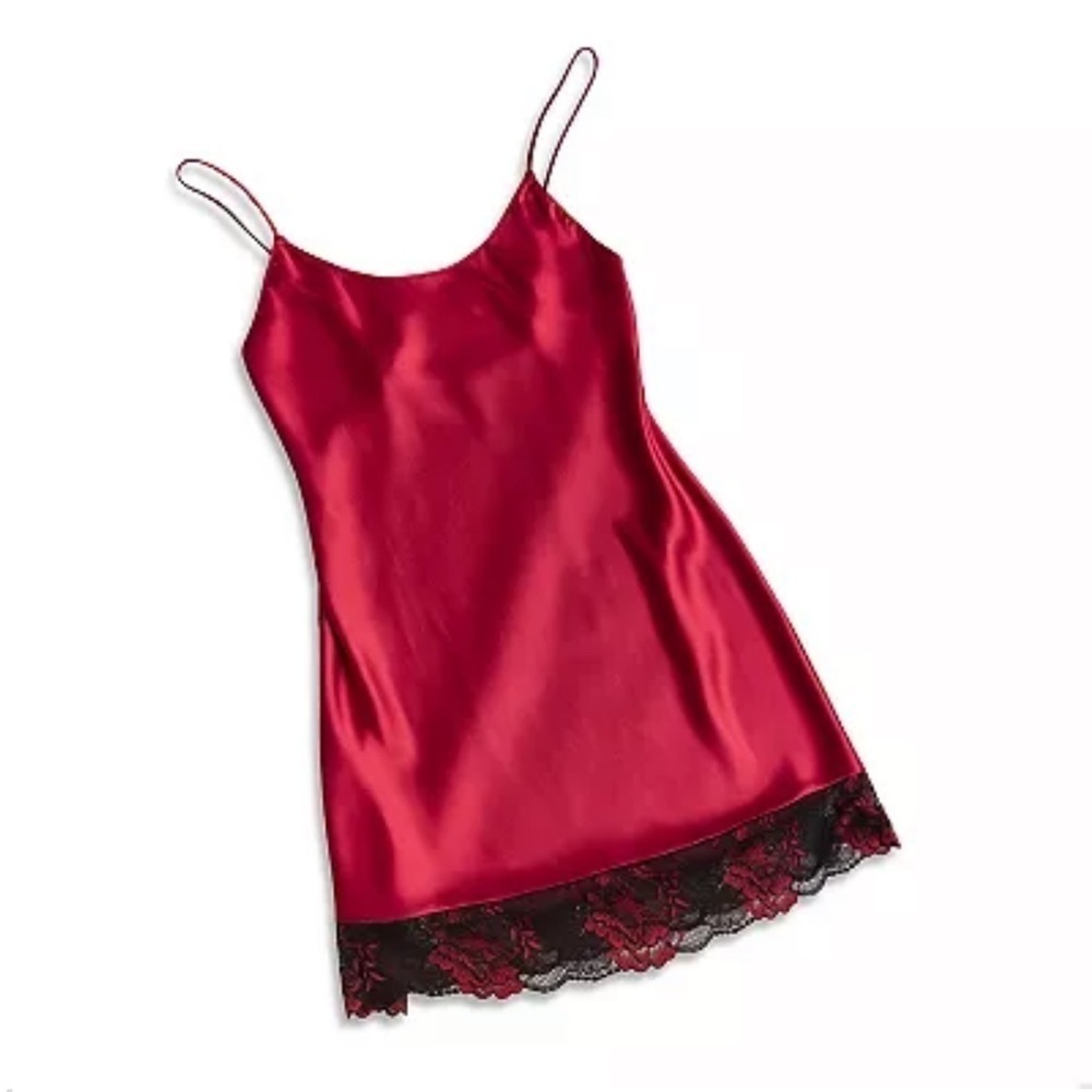 NWT Women's Lilac+London Satin & Lace Chemise SIZE SMALL s